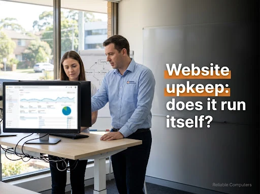 Does my business website look after itself once it is built? No, a… — from our Google Business Profile